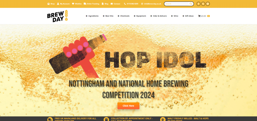 Web Design Nottingham - Brew Day