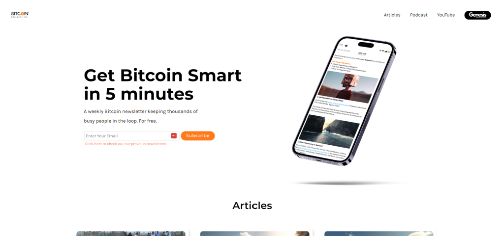 Website Redesign Bitcoin Collective